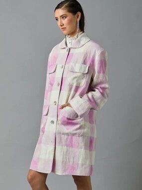 Tracy Reese Hope for Flowers @ Anthropologie Organic Linen Coat XL